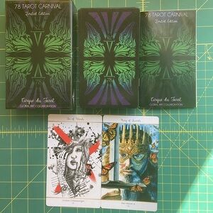 Rare OOP 78 Tarot Carnival Deck & Guidebook 81 Artists Spirituality Gifts Boho